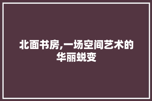 北面书房,一场空间艺术的华丽蜕变 门窗装修