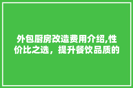 外包厨房改造费用介绍,性价比之选，提升餐饮品质的关键 地面装修