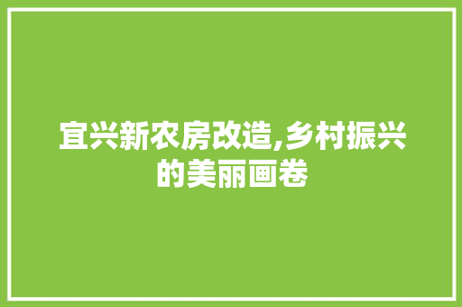 宜兴新农房改造,乡村振兴的美丽画卷 庭院装修