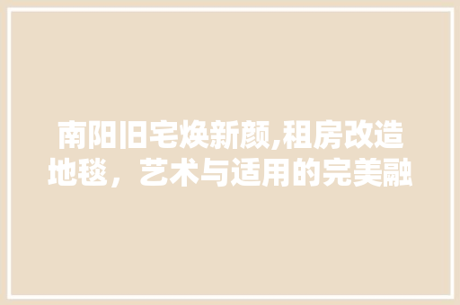 南阳旧宅焕新颜,租房改造地毯，艺术与适用的完美融合 门窗装修