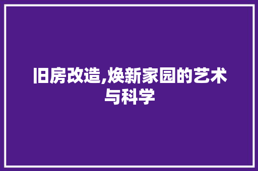 旧房改造,焕新家园的艺术与科学 墙面装饰