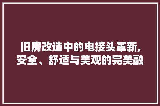 旧房改造中的电接头革新,安全、舒适与美观的完美融合 地面装修