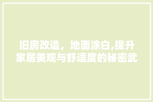 旧房改造，地面涂白,提升家居美观与舒适度的秘密武器