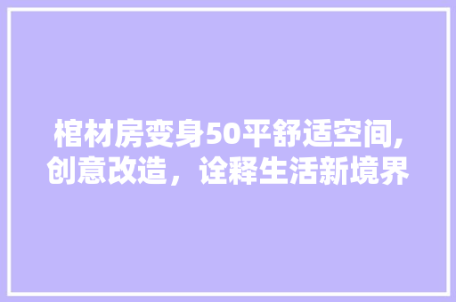 棺材房变身50平舒适空间,创意改造，诠释生活新境界 地面装修