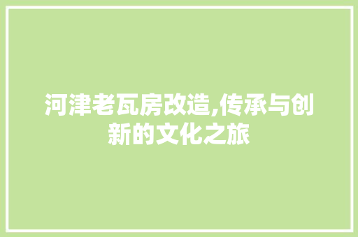 河津老瓦房改造,传承与创新的文化之旅 门窗装修