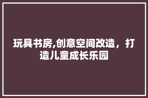 玩具书房,创意空间改造，打造儿童成长乐园 景观设计