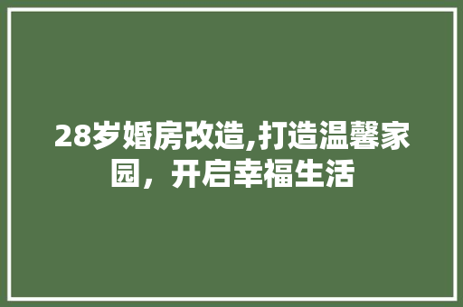 28岁婚房改造,打造温馨家园，开启幸福生活 地面装修
