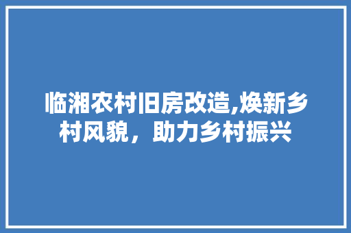 临湘农村旧房改造,焕新乡村风貌,助力乡村振兴 门窗装修 临湘农村旧房改造,焕新乡村风貌,助力乡村振兴 门窗装修