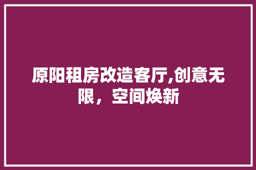 原阳租房改造客厅,创意无限，空间焕新 门窗装修