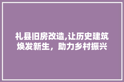 礼县旧房改造,让历史建筑焕发新生，助力乡村振兴 地面装修
