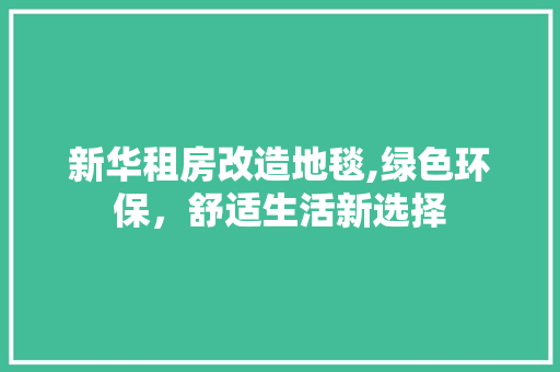 新华租房改造地毯,绿色环保，舒适生活新选择 墙面装饰