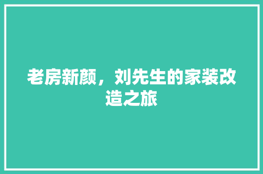 老房新颜，刘先生的家装改造之旅