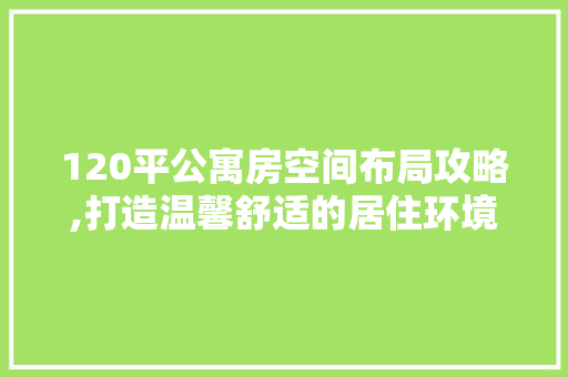 120平公寓房空间布局攻略,打造温馨舒适的居住环境 墙面装饰