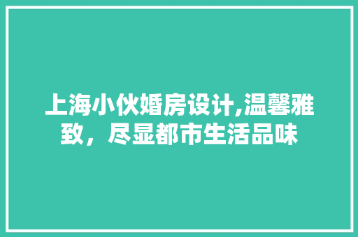 上海小伙婚房设计,温馨雅致，尽显都市生活品味 建筑设计
