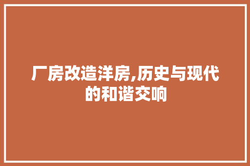 厂房改造洋房,历史与现代的和谐交响 门窗装修