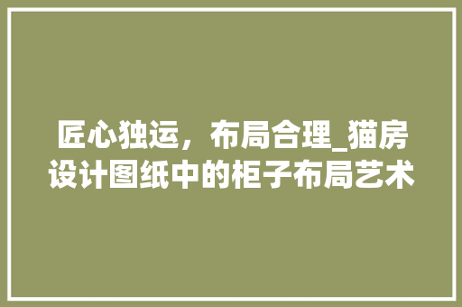 匠心独运，布局合理_猫房设计图纸中的柜子布局艺术 建筑设计