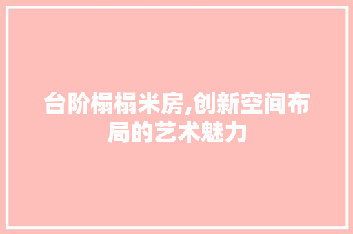 台阶榻榻米房,创新空间布局的艺术魅力