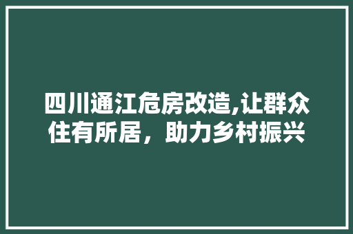 四川通江危房改造,让群众住有所居,助力乡村振兴 墙面装饰 四川通江危房改造,让群众住有所居,助力乡村振兴 墙面装饰