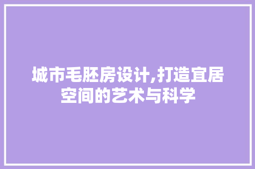 城市毛胚房设计,打造宜居空间的艺术与科学 地面装修