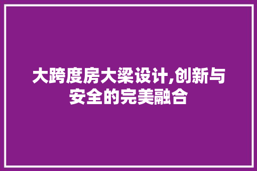 大跨度房大梁设计,创新与安全的完美融合 墙面装饰 大跨度房大梁设计,创新与安全的完美融合 墙面装饰