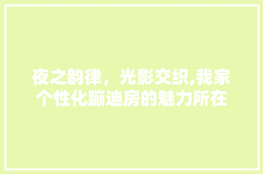 夜之韵律，光影交织,我家个性化蹦迪房的魅力所在