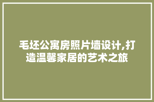 毛坯公寓房照片墙设计,打造温馨家居的艺术之旅