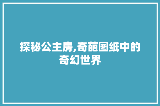 探秘公主房,奇葩图纸中的奇幻世界