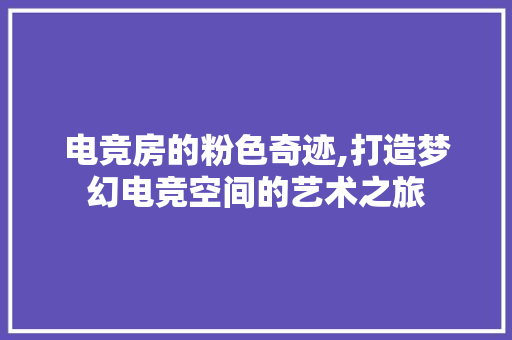 电竞房的粉色奇迹,打造梦幻电竞空间的艺术之旅