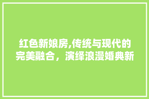 红色新娘房,传统与现代的完美融合，演绎浪漫婚典新风尚