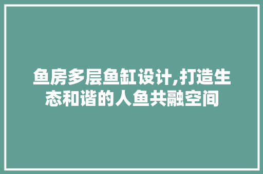 鱼房多层鱼缸设计,打造生态和谐的人鱼共融空间