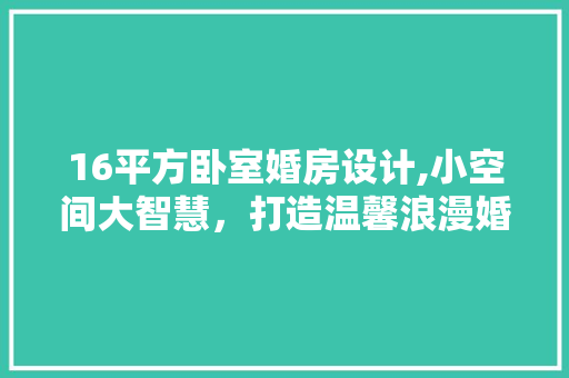 16平方卧室婚房设计,小空间大智慧,打造温馨浪漫婚房 地面装修 16平方卧室婚房设计,小空间大智慧,打造温馨浪漫婚房 地面装修