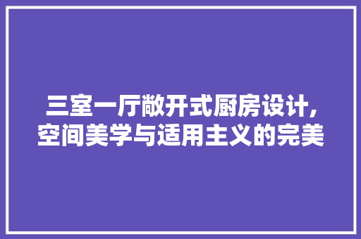 三室一厅敞开式厨房设计,空间美学与适用主义的完美融合 地面装修