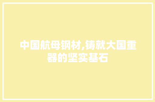 中国航母钢材,铸就大国重器的坚实基石 隔断设计