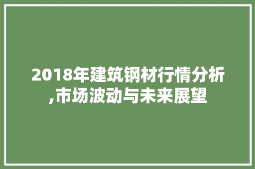 2018年建筑钢材行情分析,市场波动与未来展望
