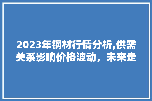2023年钢材行情分析,供需关系影响价格波动，未来走势展望