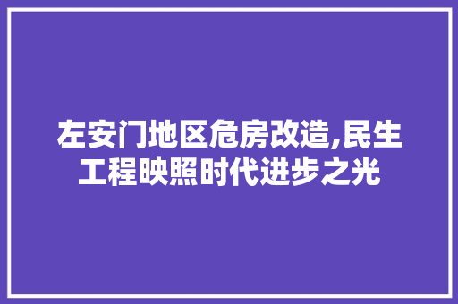 左安门地区危房改造,民生工程映照时代进步之光 装修攻略