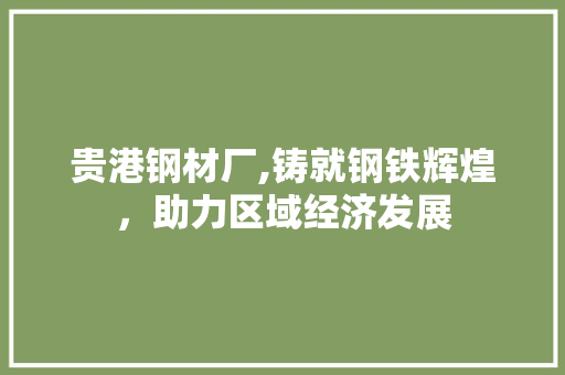 贵港钢材厂,铸就钢铁辉煌，助力区域经济发展