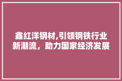 鑫红洋钢材,引领钢铁行业新潮流，助力国家经济发展
