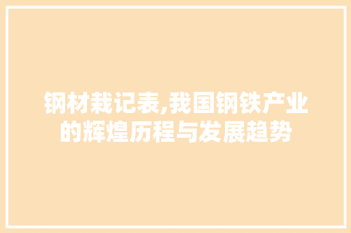 钢材栽记表,我国钢铁产业的辉煌历程与发展趋势