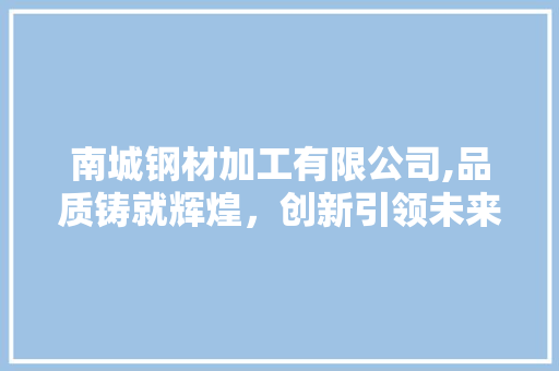 南城钢材加工有限公司,品质铸就辉煌，创新引领未来