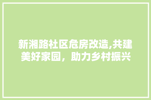 新湘路社区危房改造,共建美好家园，助力乡村振兴 地面装修