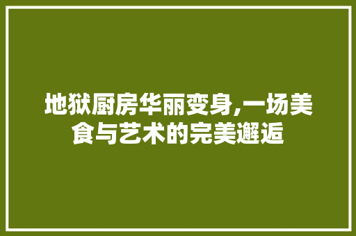 地狱厨房华丽变身,一场美食与艺术的完美邂逅