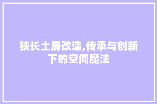 狭长土房改造,传承与创新下的空间魔法 门窗装修