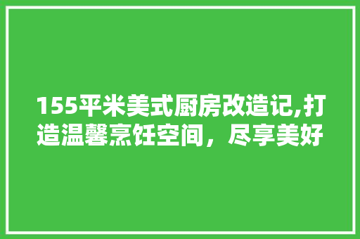 155平米美式厨房改造记,打造温馨烹饪空间，尽享美好时光