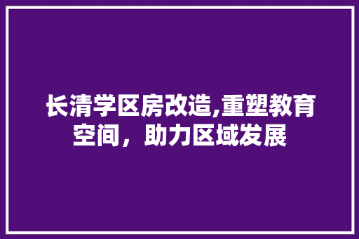 长清学区房改造,重塑教育空间,助力区域发展 庭院装修 长清学区房改造,重塑教育空间,助力区域发展 庭院装修