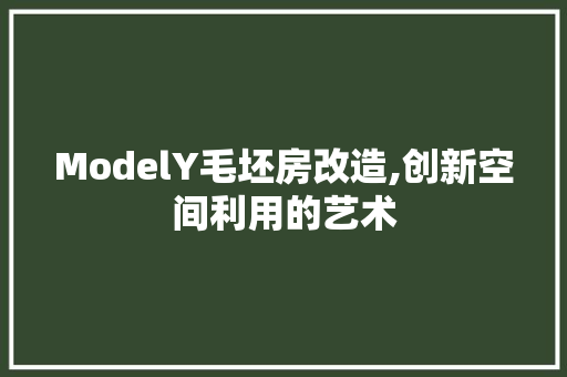 ModelY毛坯房改造,创新空间利用的艺术